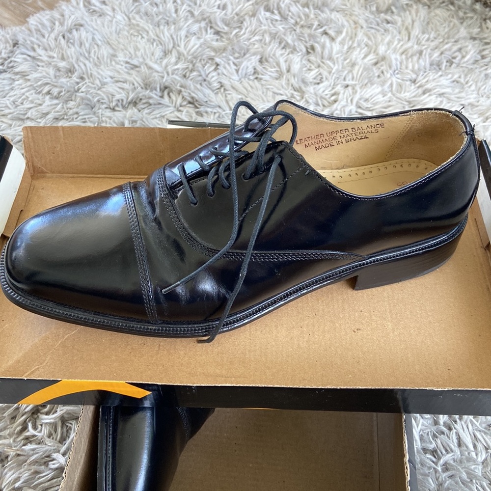 Stacy Adams mens Bogart black dress shoe.  Size 10.5